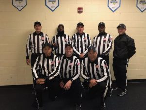 2019 Centennial-Mac Bowl - Franklin & Marshall (31) Vs Misericordia (13) - Front row; Desiree Abrams, Eric Scultz, Shawn Barmony. Back row; Keith Salkowski, Mike Farmer, Jeff Arnold, Kevin Ricks, ?