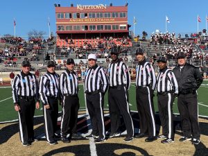 2021 NCAA D2 Quarterfinals - Shepherd (30) at Kutztown (28) - Dan Reilly, Michael Aiosa, Chris Marsico, Stephen Gorski, Tim Jackson, Michael Bilica, Melvin Carr, Jim Toomey