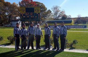 NE-10 Conference Championship - Assumption (23) at LIU (43) - John Salmon, Matt Mooney, Bryan Fortier, Eric Lewis, Justin Kozlowski, Alan Bartolini, Dave Gustafson
