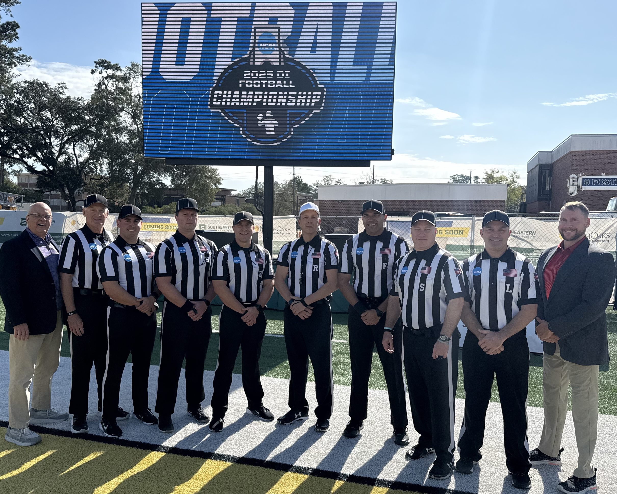 1st round - Illinois St @ SE Louisiana - R-Jeff Pumphrey, U-Ed Keiffer, H-Jason Farnsworth, L-Lance Ulrich, F-Josh Dula, S-Kyle Brownell, B-Tyler Arlington, C-Nick Barmoy, RC-Patrick Kepp, RO-William Schoen