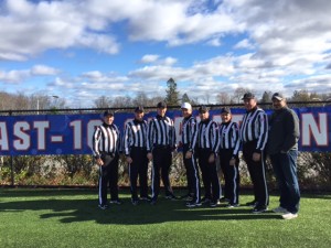 NE-10 Conference Championship - New Haven (14) at Assumption (17) - Eric Perrelli, Brian Dumais, Bryan Fortier, Jeff Gensiejewski, Ryan Peterson, Ron Annand, Jim Rourke
