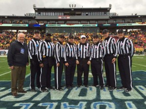 NCAA FCS National Championship - Jacksonsville St (10) Vs North Dakota St (37) - Tom Yeager CAA commissioner, Dan Foutz, Hilbert Byers, Dorsey Skinner, Frank D'Angelo, Tony Marcella, Tim Gallagher, Gene Higgins, Ed Keiffer